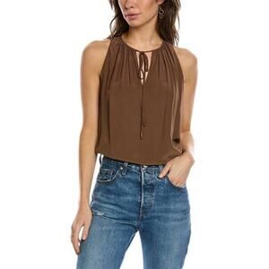 New THEORY Cutaway Sleeveless Top in Viscose XL